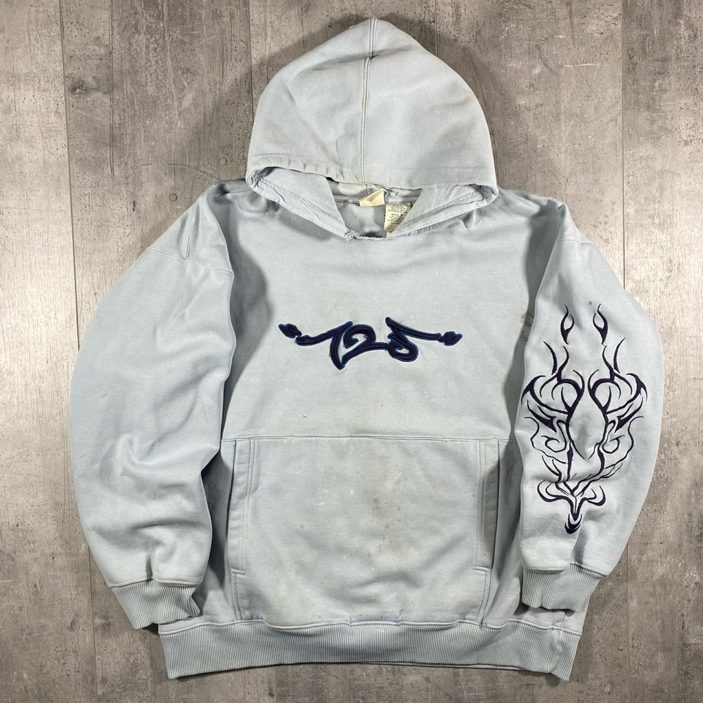90s Vintage 725 Flames Hoodie